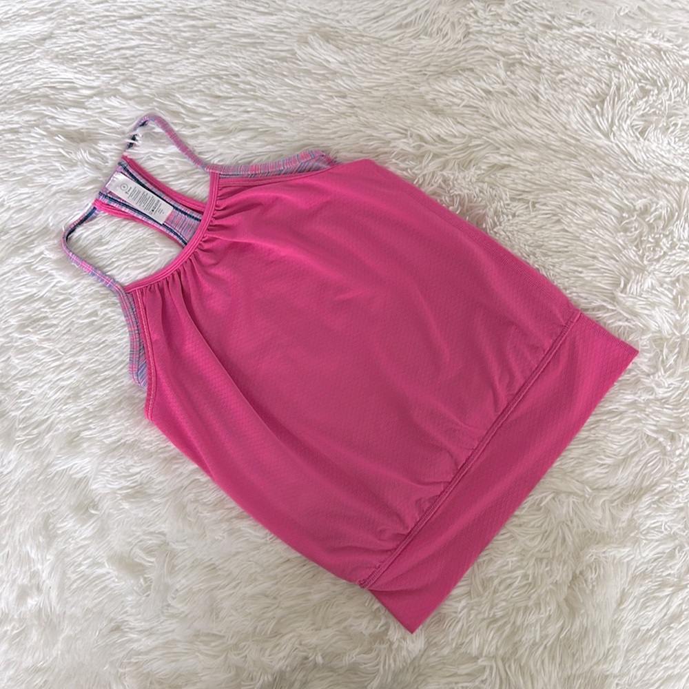 Ivivva Pink and Blue Sports Tank Top
